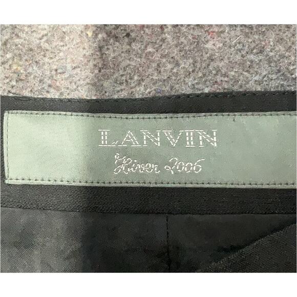 Lanvin River 2006 Black Wool Skirt Size 6 - Picture 4 of 4